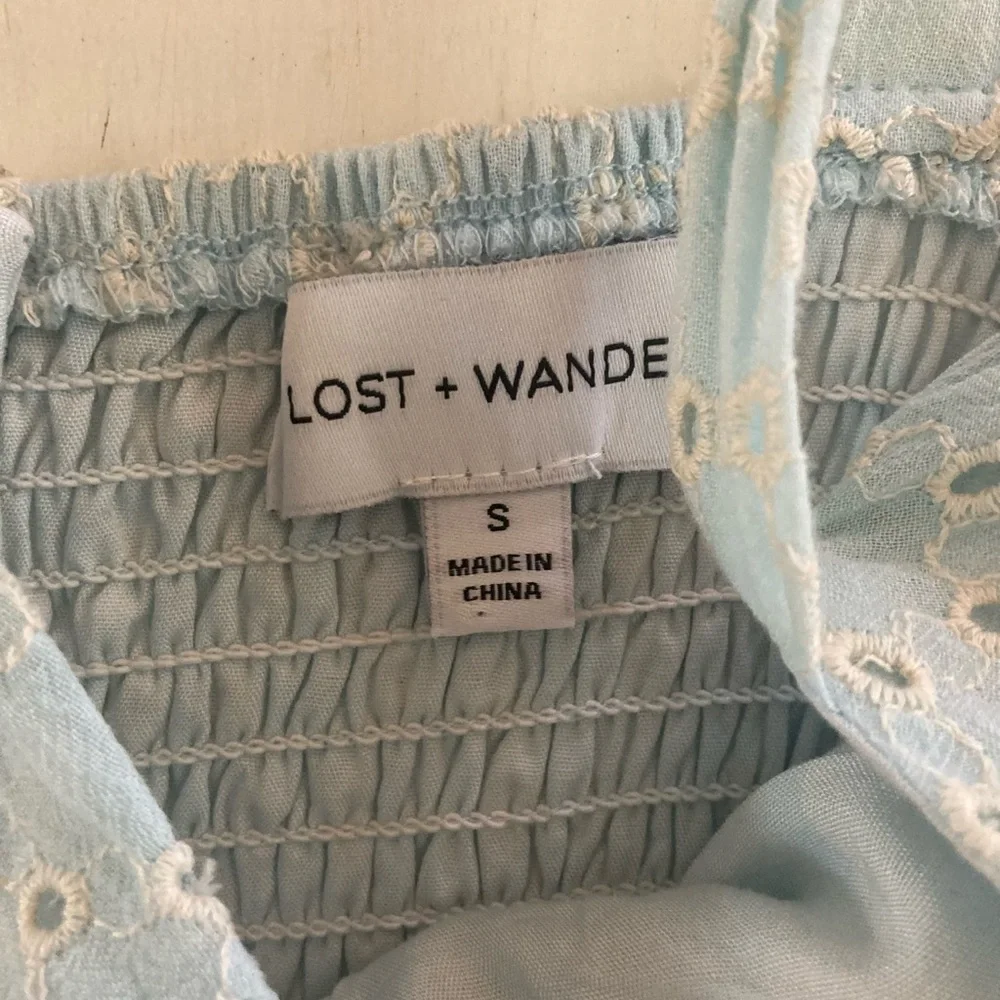 Light Blue Baby Doll Dress, Small - Picture 5 of 6